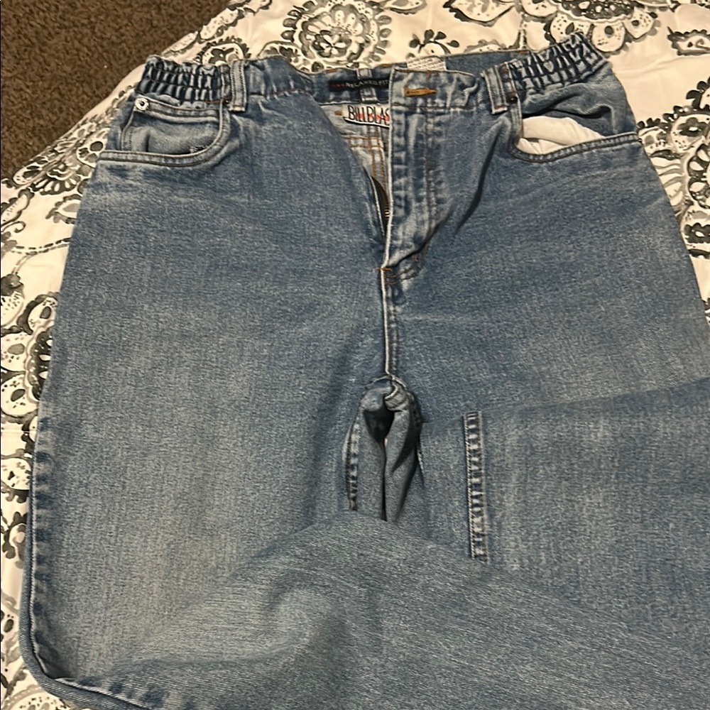 Bill Blass Relaxed Fit Blue Jeans